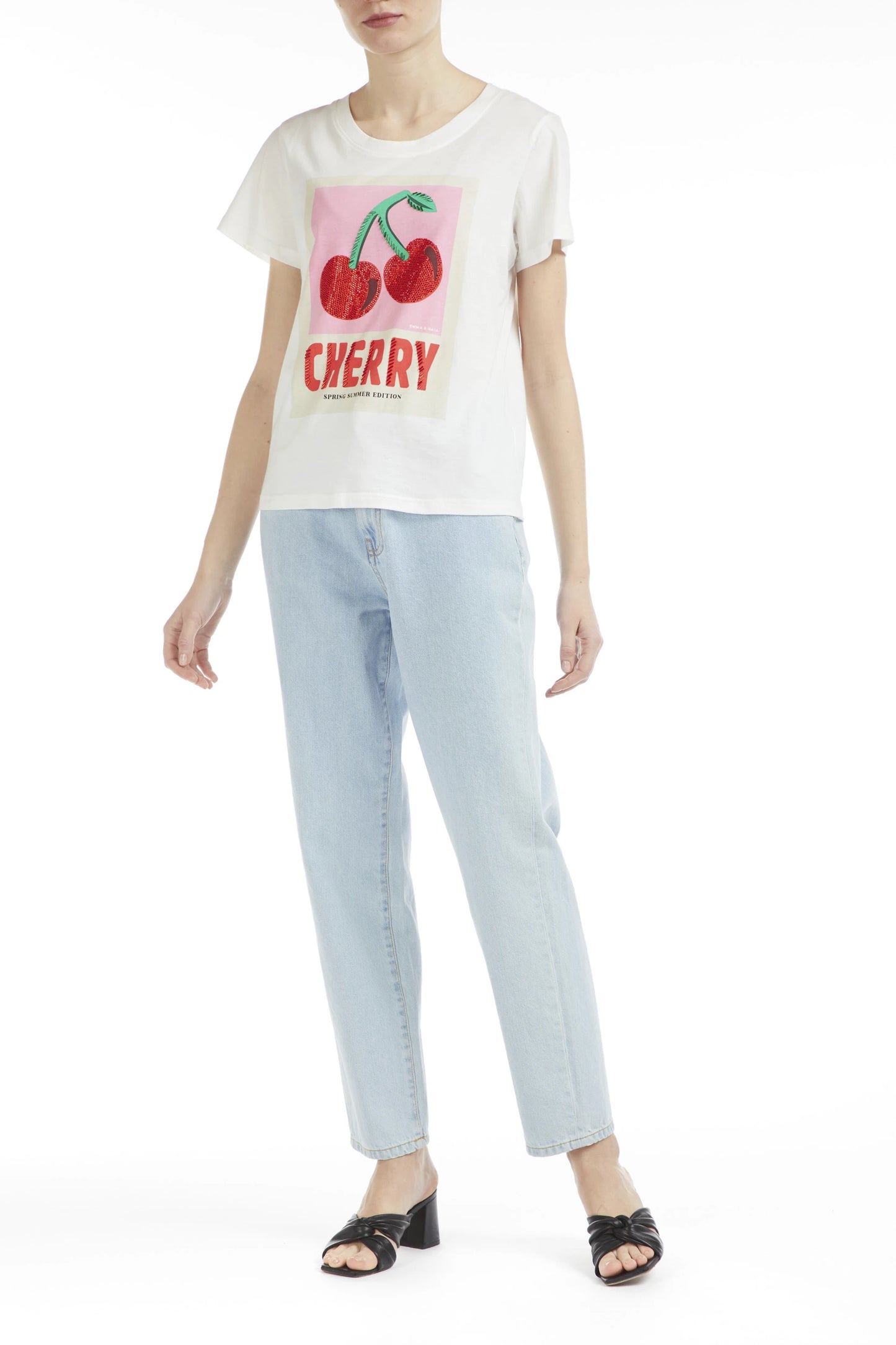 T-Shirt Slim Stampa Cherry